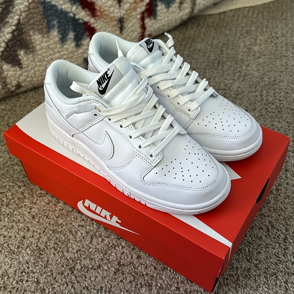 Nike Dunk Low
Triple White (2021) (Women's) size 8